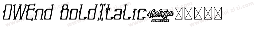 DWEnd BoldItalic字体转换